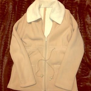NEW WORN ONCE: Faux Sherpa Coat